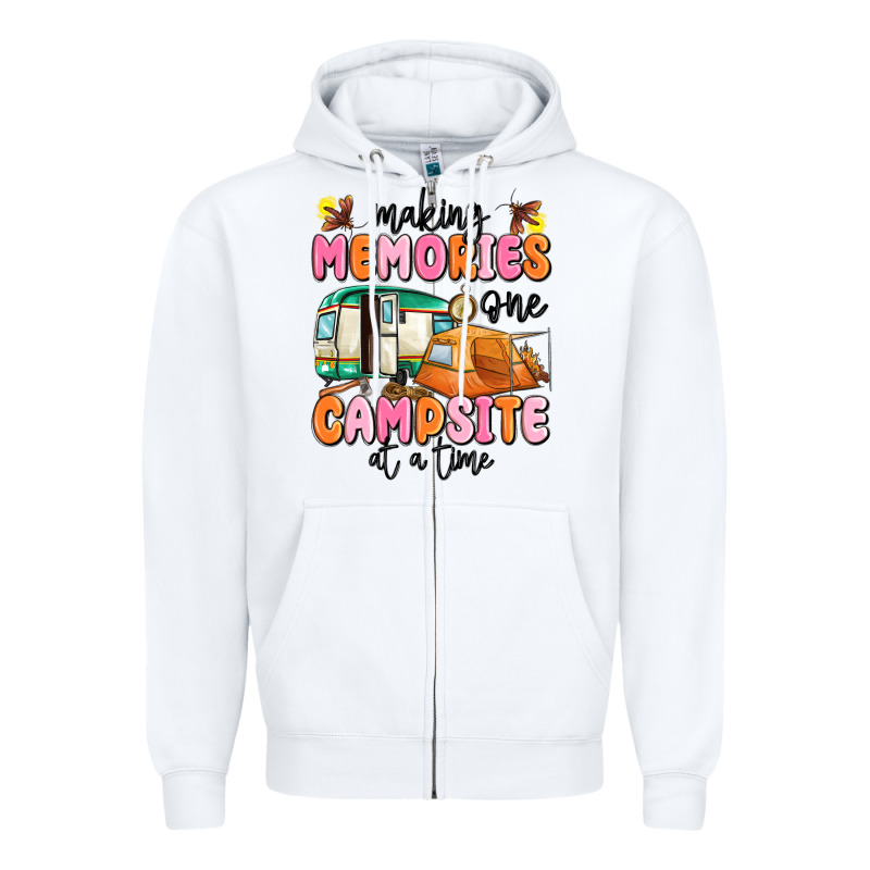 Making Memories One Campsite At A Time Zipper Hoodie by MaliasSmallBusiness | Teevron