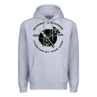 Heather Grey Reverse ın Reverse Love Hate Forever By Your Sıde Premium Hoodie - Bettercallsaul