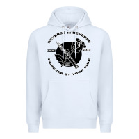 White Reverse ın Reverse Love Hate Forever By Your Sıde Premium Hoodie - Bettercallsaul