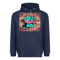 Navy boss mom wife Heavyweight Hoodie - LillyAllenDesigns