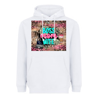White boss mom wife Heavyweight Hoodie - LillyAllenDesigns