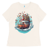 Bone happy santa Ladies Tee - Unal Design