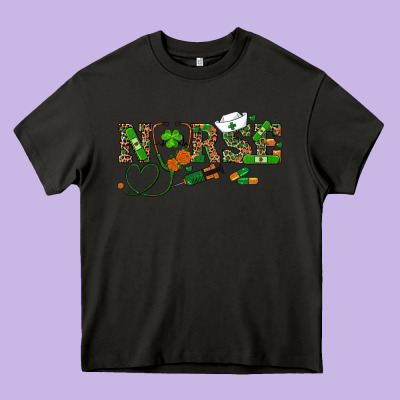 Heavy Core Tee St. Patrick's Day Nurse