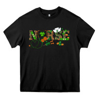 Black St. Patrick's Day Nurse Heavy Core Tee - RanaPortraitStore