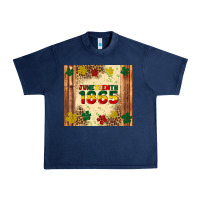 Navy juneteenth 1865 Urban Heavy Tee - Artiststas