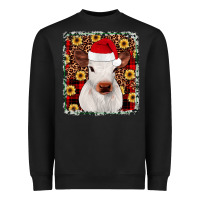 Black heifer christmas Heavyweight Sweatshirt - JahusDesignShop