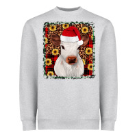 Heather Grey heifer christmas Heavyweight Sweatshirt - JahusDesignShop