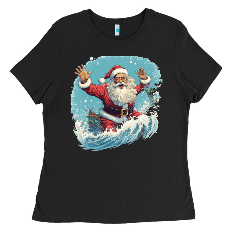 Happy Santa Ladies Tee by Unal Design | Teevron