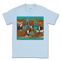 Dusty Blue mama mama mama Classic Tee - Artiststas