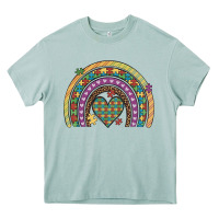 Arona autism awareness heart leopard rainbow Heavy Core Tee - Artiststas