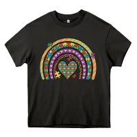 Asphalt autism awareness heart leopard rainbow Heavy Core Tee - Artiststas