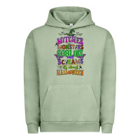 Pigment Oil Green witches monsters goblins and screams its almost halloween Urban Hoodie - CowGirlArtShop