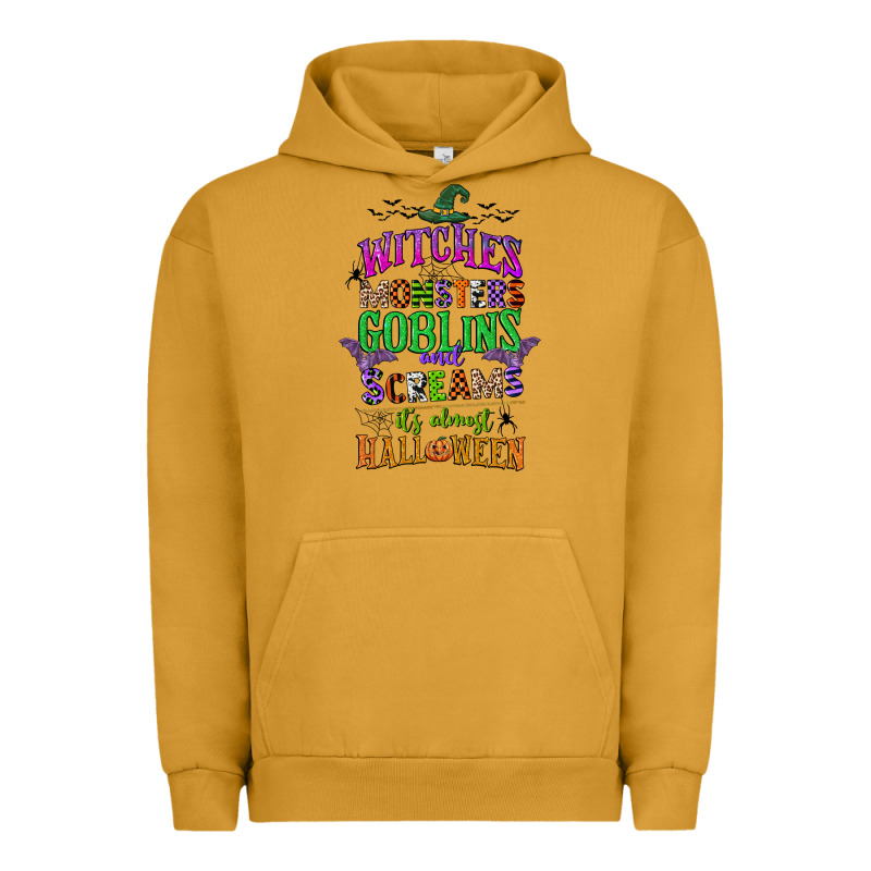 Witches Monsters Goblins And Screams Its Almost Halloween Urban Hoodie by CowGirlArtShop | Teevron