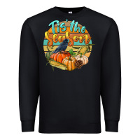 Black tis' the season Premium Sweatshirt - LillyAllenDesigns
