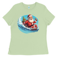 Matcha surf happy santa Ladies Tee - Unal Design
