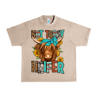 French Oak not today heifer long haired cow Urban Heavy Tee - Jasminsmagicworld