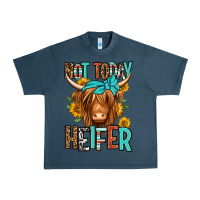 Midnight Navy not today heifer long haired cow Urban Heavy Tee - Jasminsmagicworld