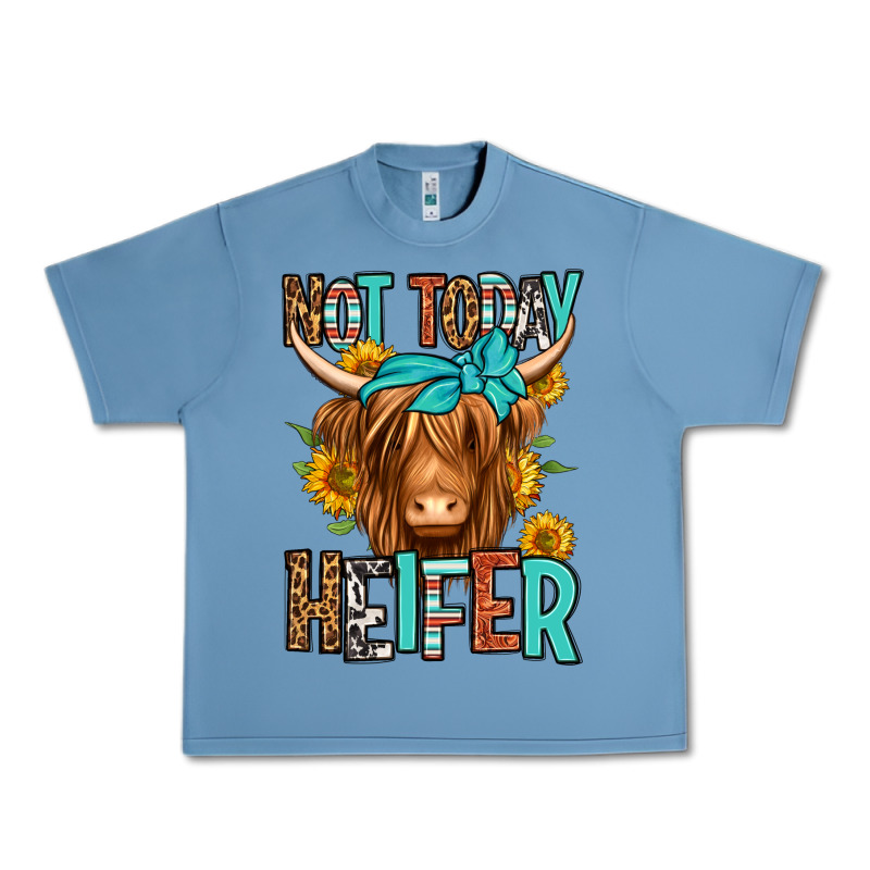 Not Today Heifer Long Haired Cow Urban Heavy Tee by Jasminsmagicworld | Teevron