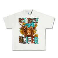 Pistachio not today heifer long haired cow Urban Heavy Tee - Jasminsmagicworld