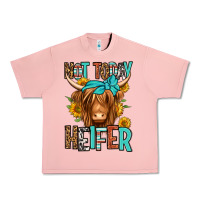 Salmon not today heifer long haired cow Urban Heavy Tee - Jasminsmagicworld