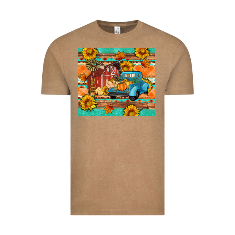 Farm Life Fall Barn And Truck Vintage Tee by Artiststas | Teevron