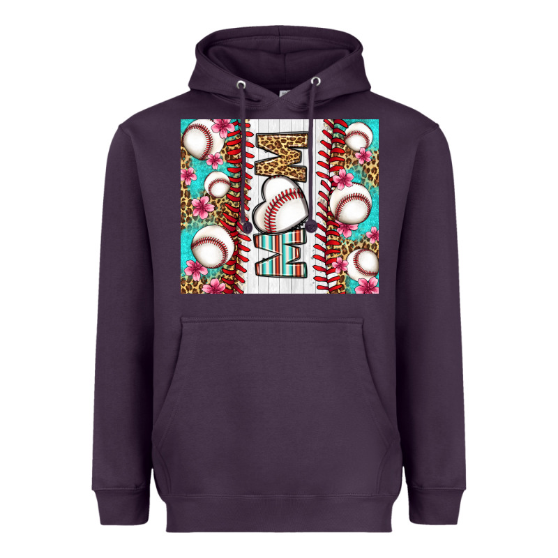 Baseball Mom Heavyweight Hoodie by LillyAllenDesigns | Teevron