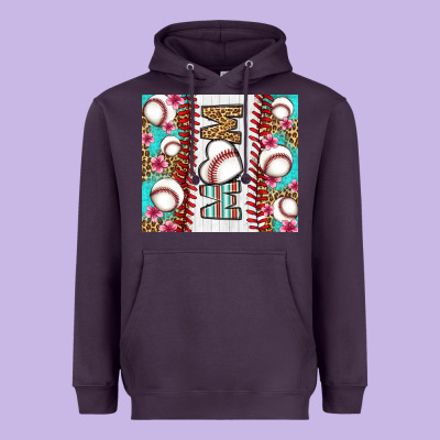 Baseball Mom Heavyweight Hoodie Designed By Lillyallendesigns