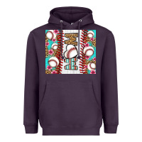 Plum baseball mom Heavyweight Hoodie - LillyAllenDesigns