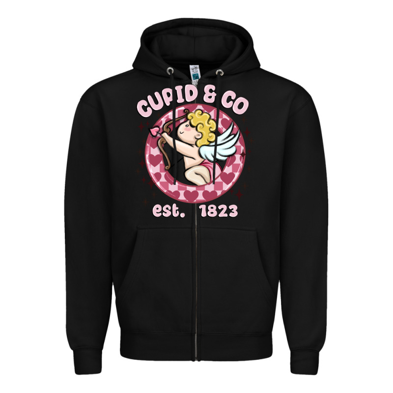 Cupid Co Zipper Hoodie by MaliasSmallBusiness | Teevron