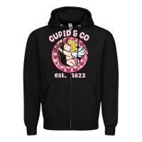 Black cupid co Zipper Hoodie - MaliasSmallBusiness