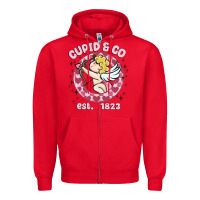 Red cupid co Zipper Hoodie - MaliasSmallBusiness