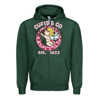 Sports Green cupid co Zipper Hoodie - MaliasSmallBusiness