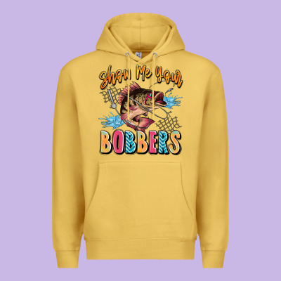 Show Me Your Bobbers Premium Hoodie Designed By Jahusdesignshop