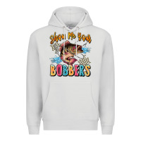 Dove Grey show me your bobbers Premium Hoodie - JahusDesignShop