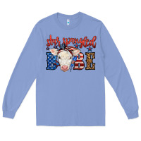 Colony Blue Western Star Spangled Baby Cow Long Sleeve Tee - LillyAllenDesigns