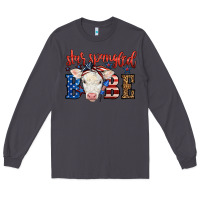 Smoke Western Star Spangled Baby Cow Long Sleeve Tee - LillyAllenDesigns