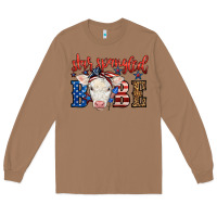Toasted Coconut Western Star Spangled Baby Cow Long Sleeve Tee - LillyAllenDesigns