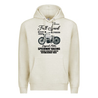 Oatmeal Heather Speedway Racing Full Speed Pin Premium Hoodie - Bettercallsaul