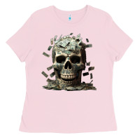 Bubblegum Pink bad money Ladies Tee - Unal Design
