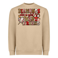 Mushroom diamonds are a girl's best friend baseball Heavyweight Sweatshirt - Jasminsmagicworld