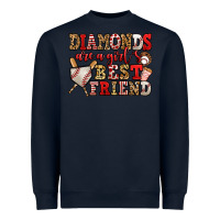 Navy diamonds are a girl's best friend baseball Heavyweight Sweatshirt - Jasminsmagicworld