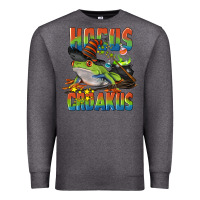 Charcoal Heather Hocus Croakus Halloween Frog Premium Sweatshirt - LillyAllenDesigns