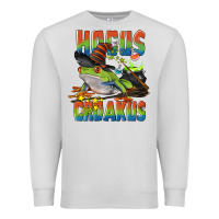 Dove Grey Hocus Croakus Halloween Frog Premium Sweatshirt - LillyAllenDesigns