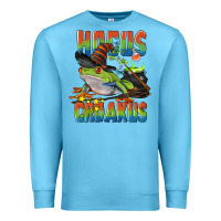 Ocean Blue Hocus Croakus Halloween Frog Premium Sweatshirt - LillyAllenDesigns