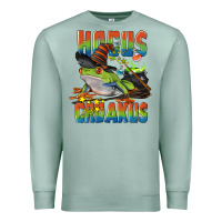 Seafoam Hocus Croakus Halloween Frog Premium Sweatshirt - LillyAllenDesigns