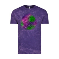 Cloud Purple halloween leopard patch Vintage Tee - BundleAndBundleShop