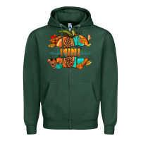 Sports Green Thankful grateful blessed mini pumpkin Zipper Hoodie - NancyCooperArtShop