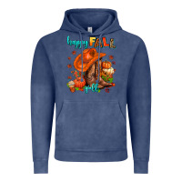 Vintage Denim happy fall y'all  cowgirl Vintage Hoodie - AdoDesignShop