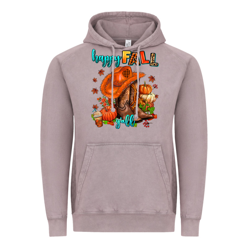 Happy Fall Y'all  Cowgirl Vintage Hoodie by AdoDesignShop | Teevron
