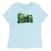 Baby Blue money Ladies Tee - Unal Design